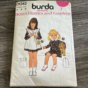 Burda Pattern by Better Homes and Gardens. Dress and apron. Vintage